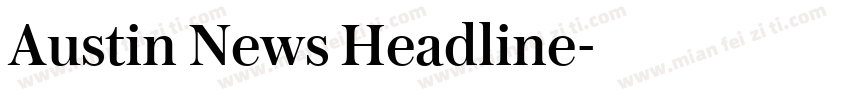 Austin News Headline字体转换